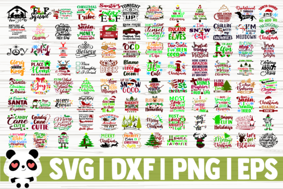 123 Christmas Quotes Bundle: Festive Graphics & Illustrations