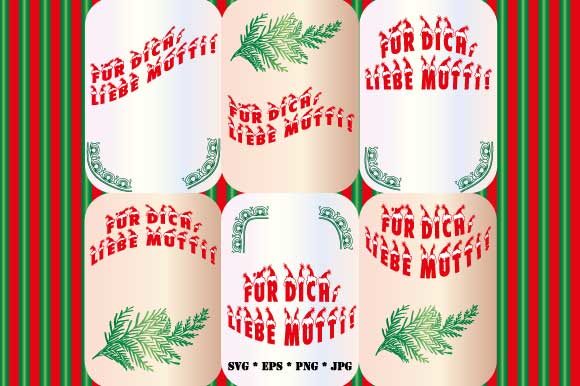 6 X Für Dich Liebe Mutti Christmas: A Versatile Graphics Set