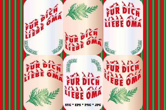 6 X Für Dich Liebe Oma Christmas: A Versatile Graphics Set