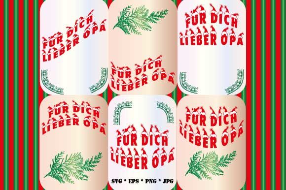 6 X Für Dich Lieber Opa Christmas Graphics and Illustrations