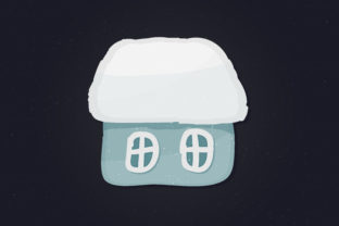 Christmas House Hand Drawn Doodle: A Versatile Graphics Asset