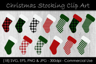Christmas Stocking Buffalo Check Graphics: A Versatile Design Asset