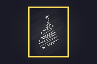 Christmas Tree Line Art Poster: A Festive Graphics Must-Have