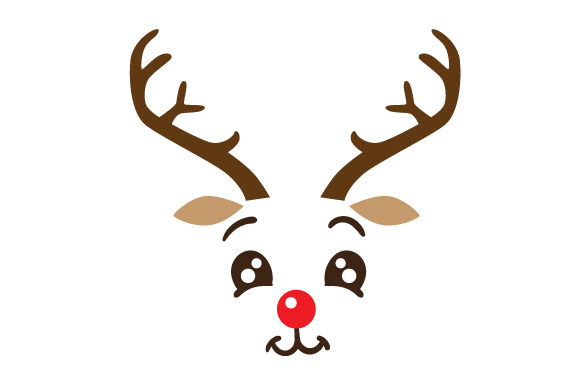 Cute Reindeer Face: Christmas Crafts for Makers