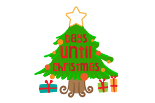 Days Until Christmas Tree Crafts for Editorial Design