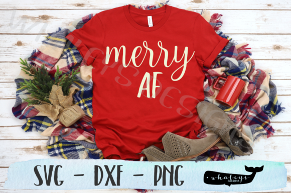 Festive and Fun: Merry AF - Christmas Design