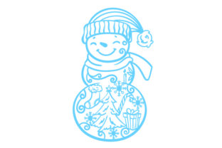 Full Bodied Snowman Crafts for Christmas Branding