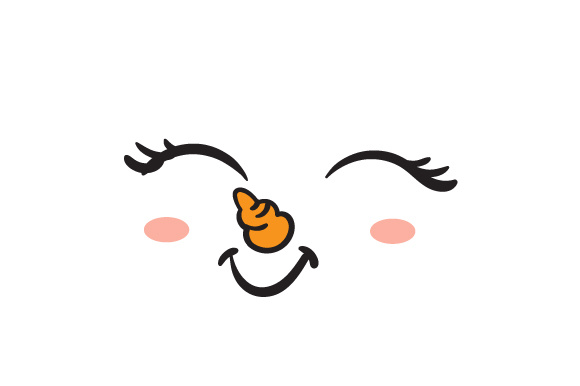 Happy Snowwoman Face: Christmas Crafts Asset Review