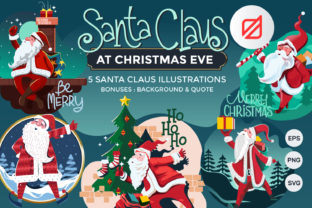 Santa Claus at Christmas Eve: A Festive Graphics and Illustrations Review