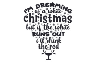 Wine Crafts: White Christmas Red Drink Design